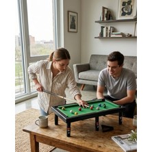 Mini Bilardo Masası Oyuncak Seti Çocuklar Için Eğlenceli Masa Oyunu Midastech