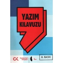 Cumhuriyet Kitapları Yazım Kılavuzu