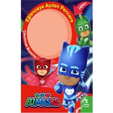 Doğan Çocuk Pjmasks Eğlenceye Açılan Pencere Çıkartmalı Boyama Kitabı
