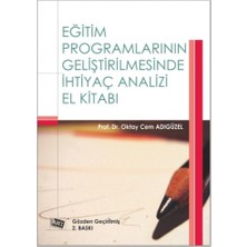 Anı Yayıncılık Eğitim Programlarının Geliştirilmesinde Ihtiyaç Analizi El Kitabı