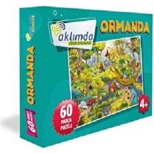 Aklımda Zeka Oyunları 60 Parça Puzzle - Ormanda