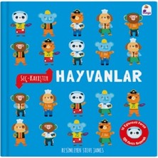 İndigo Çocuk Seç – Karıştır : Hayvanlar (15 Eğlenceli Parça, 120 Farklı Seçenek) (Ciltli)