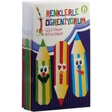 Ema Kitap Renklerle Öğreniyorum Boyama Seti (10 Kitap)