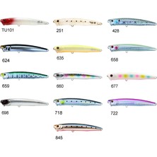 ZİPBAİTS Zipbaits Skinny Pop Floating 130MM Su Üstü Popper 24GR Maket Balık