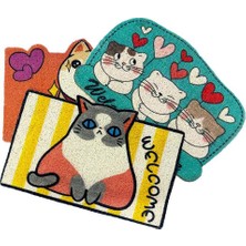 Kont Sevimli Hayvan Tasarımlı Kapı Paspası