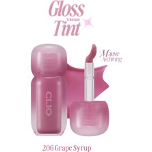 Clio Pigmentli, Parlak Bitişli Dolgunlaştırıcı Lip Gloss Clıo Volumate Gloss 206 Grape Syrup