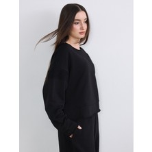 Soulife Petite Bisiklet Yaka Kadın Sweatshirt