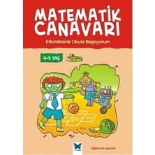 Mavi Kelebek Yayınları Matematik Canavarı - Etkinliklerle Okula Başlıyorum 4-5 Yaş