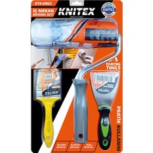 Kont 3pcs  Nalbur - Boyacı Set  Spatula - Kestirme Fırça - Boya Rulo 20CM (5067)