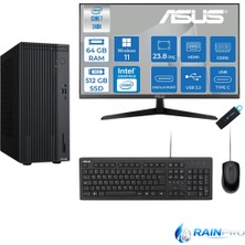 Expertcenter P500MV Core 7-240H 64 GB Ram Ddr5 512 GB SSD WİN11PRO Asus 23.8'' Monitör C72408512B0D23RNP16