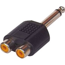 Powermaster PM-4210 6.3 Mono Erkek-2 Rca Dişi Çevirici Jack