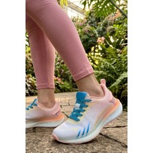 In Step Terra-Glide Beyaz Pembe Bağcıksız Kadın Koşu ve Yürüyüş Ayakkabısı
