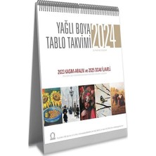Angora Kitapları Yağlı Boya Tablo Takvimi 2024 Masa Takvimi