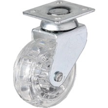 Nemere Hts 325 - 50X20 mm Şeffaf Makaralı Tablalı Teker 4 Adet