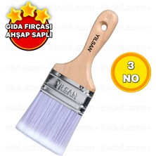 EvdeLazım Ahşap Saplı Gıda Fırçası Yağlama ve Sos Sürme Fırçası Börek Baklava Mutfak Aşçı Fırçası (3 No)