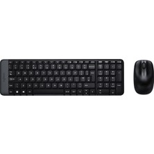 Zemheri Logitech MK220 Q Tr Siyah Kablosuz Klavye Mouse Set