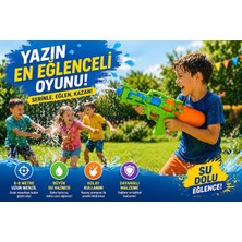 Hak-İş Oyuncak Basınçlı Süper Su Tabancası – Uzun Menzilli, Büyük Su Hazneli Yaz Oyuncağı