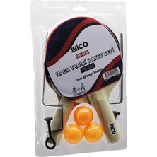 Kont Masa Tenisi Fileli Pinpon Raket Seti 2pcs Raket - 3pcs Top - 1pcs File - Ayak (5067)