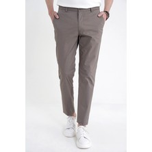 Efor Erkek Comfort Fit Yan Cep Beli Lastikli %97 Pamuk Haki Pantolon P 1214