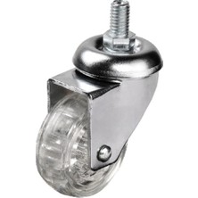 Nemere Hts 302 - 50X20 mm Şeffaf Makaralı Vidalı Teker