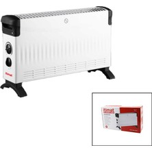 Kont Itimat CH-2020UM Küçük Boy Konvektör Isıtıcı - Soba Elektrikli Turbo Isıtma 3-Kademe Isı Ayarlı TERMOSTAT=750-1250-2000W (5067)