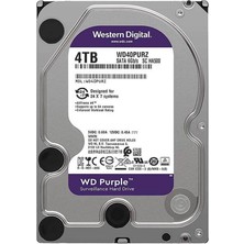 Zemheri Western Digital Purple WD40PURZ 4 Tb Sata 6gb/s 7/24 Güvenlik Harddisk