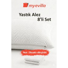 My Evilla Sıvı Geçirmez Kapitoneli Yastık Alezi 50X70 cm – Konforlu, Dolgulu ve Hijyenik Koruma 4 Paket (8 Adet)