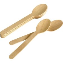 Şeylişeyler - Roll-Up Doğaya Dönüş Ahşap Tahta Kaşık 50'li 5 Paket