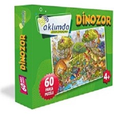 Aklımda Zeka Oyunları 60 Parça Puzzle - Dinozor