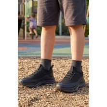 In Step Aeroknit Pro Ultra Hafif Bağcıksız Erkek/kız Spor Ayakkabı - Siyah