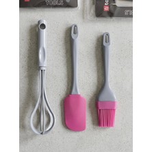 Cook&Kitchen Evsa 3'lü Silikon Mutfak Seti Mor