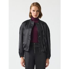 Unique Paraşüt Kumaş Nakışlı Bomber Ceket