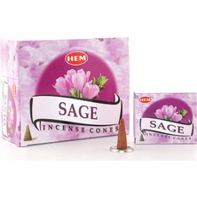Kont Sage Aromalı Konik Tütsü