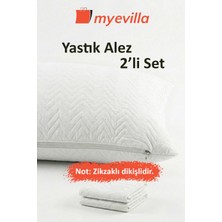 My Evilla Sıvı Geçirmez Kapitoneli Yastık Alezi 50X70 cm – Su Geçirmez Yastık Koruyucu 1 Paket (2 Adet)
