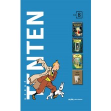 Alfa Yayınları Tenten'in Maceraları Cilt 8 Dört Kitap Birarada (Ciltli-Kutulu)