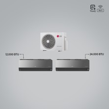 Lg 1+2 Multi Sistem / 24+12 Iç Üniteler = 1 Adet Dış Ünite Al Thinq Wi-Fi Kontrolü