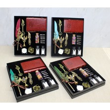 Kont Deri Defterli Divit Hokka ve Mühür Seti Model 1