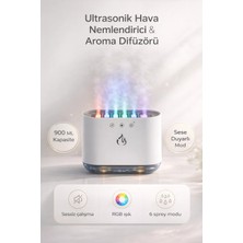 FaroxTech Gece Boyu Sessiz : 6 Sprey Modlu Ultrasonik Hava Nemlendirici ve 900 ml Buhar Difüzörü