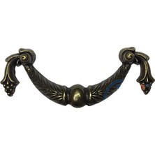 Nemere Dekoratif Zamak Üzümlü Kulp - 64MM,  Antik, 1 Adet