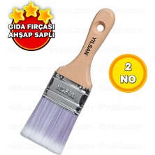 EvdeLazım Ahşap Saplı Gıda Fırçası Yağlama ve Sos Sürme Fırçası Börek Baklava Mutfak Aşçı Fırçası (2 No)