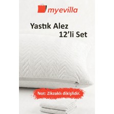 My Evilla Sıvı Geçirmez Kapitoneli Yastık Alezi 50X70 cm – Konforlu, Dolgulu ve Hijyenik Koruma 6 Paket (12 Adet)