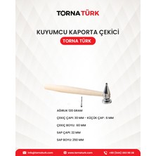 Kuyumcu Kaporta Çekici -Bir Ucu Küre - Bir Ucu Düz - 120 Gram