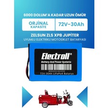 Electroll Zelsun Zls Xpb Jupiter Batarya (Standart Kapasite) Lifepo4 72V 30AH Elektrikli Motosiklet Bataryası