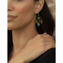 Özel Tasarımlı Doğal Taşlı Küpe