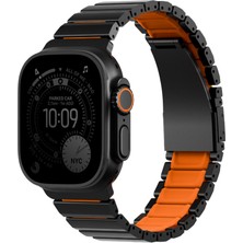 UNIQ Better By Design Apple Watch 3 Ultra 49/46/45MM Kordon Strova Flex Çift Renk Tasarım Çelik Ayarlanır Manyetik Toka