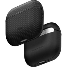 UNIQ Better By Design Airpods Pro 3 Kılıf Aramid Fiber Kapak Güçlü Tasarım Keva Prime Kablosuz Şarj Desteği Modern Koruma