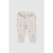 Little Gusto Organik Pamuk Bebek Pantolonu Bej Little Farm