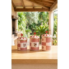 Acar Chloe Emaye 3 Parça Kavanoz Seti