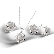 Kuyumcudükkanı Kuyumcudükkani Avusturya"crystal"taşlı Mini Set -24003-W-W
