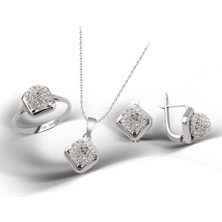 Kuyumcudükkanı Kuyumcudükkani Avusturya"crystal"taşlı Mini Set -24001-W-W